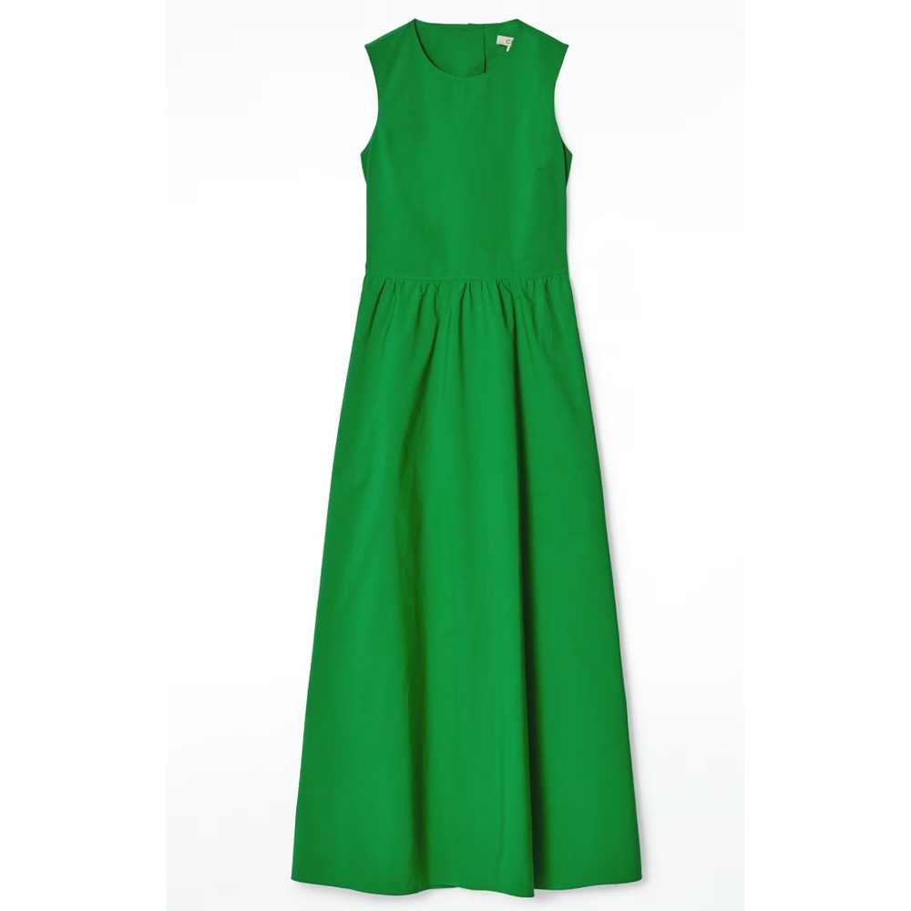 COS Open-Back Cotton Maxi Dress
